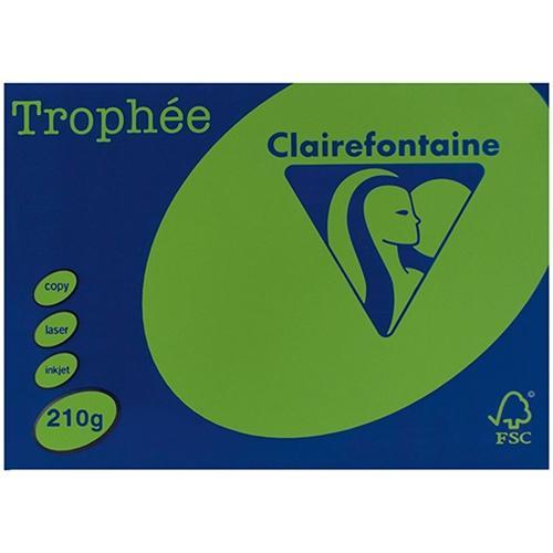 A4 210gsm Trophee Card Bright Green x 100's Pack