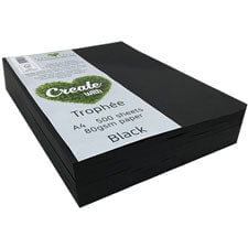 A4 80gsm Trophee Paper Black x 500's Pack