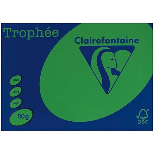A4 80gsm Trophee Paper Bright Green x 500's Pack